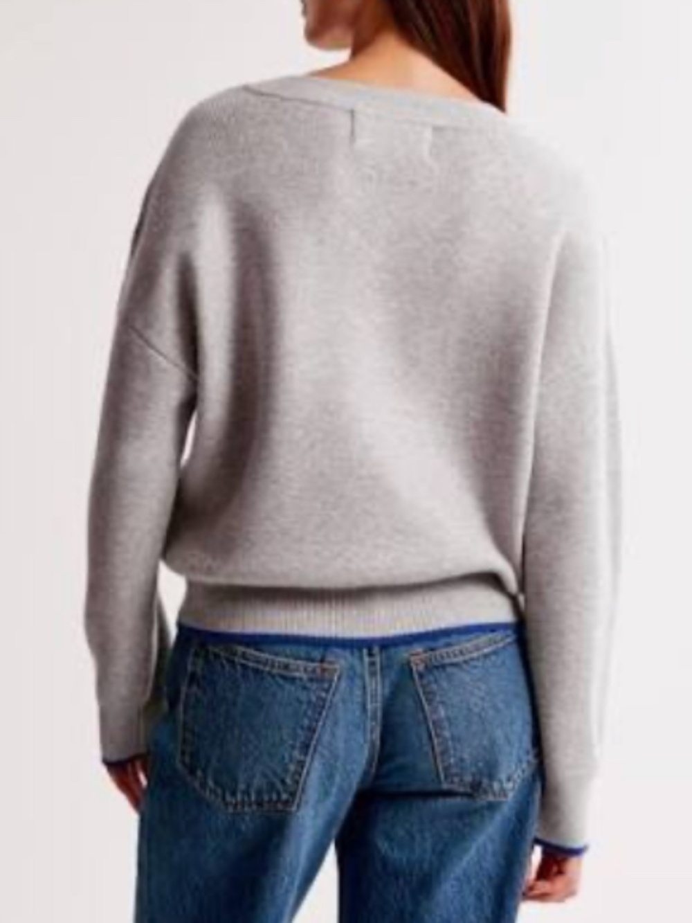 Abercrombie & Fitch NY Giants V-neck sweater small - Picture 4 of 4